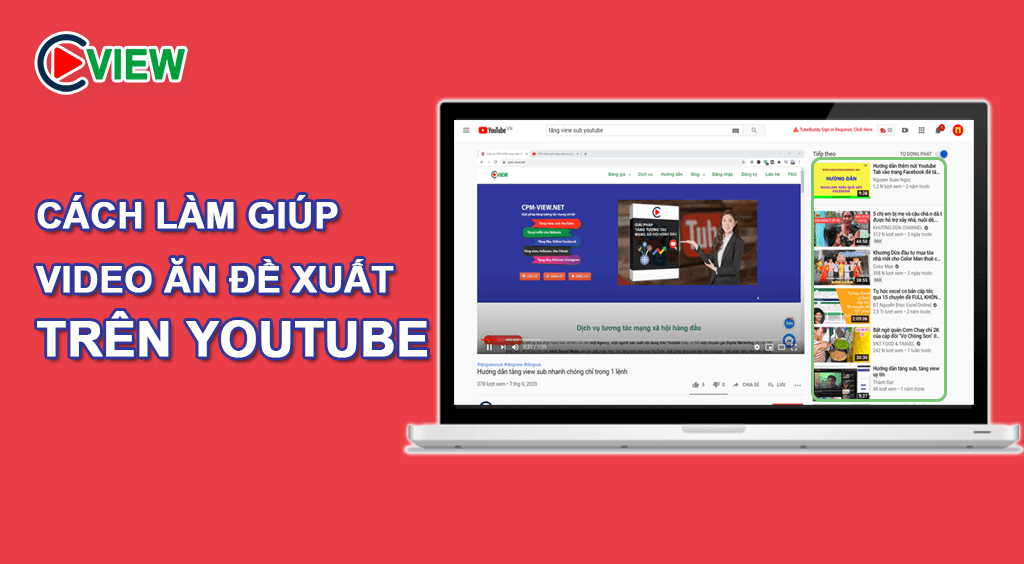 CÁCH LÀM GIÚP VIDEO ĂN ĐỀ XUẤT TRÊN YOUTUBE