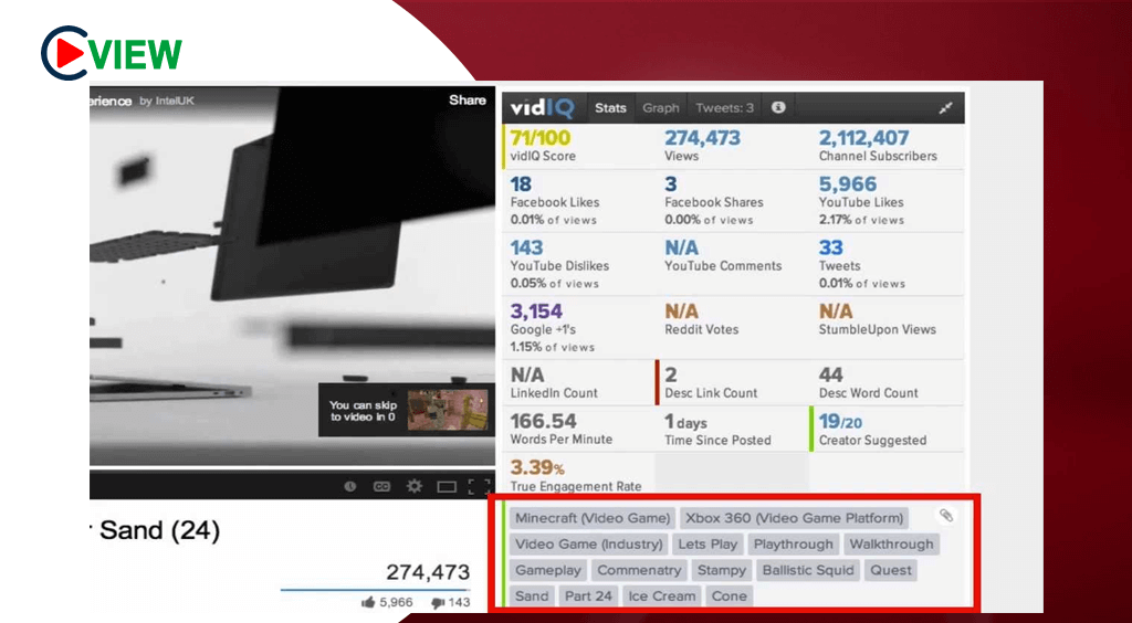 Công cụ SEO Youtube hiệu quả với vidiq