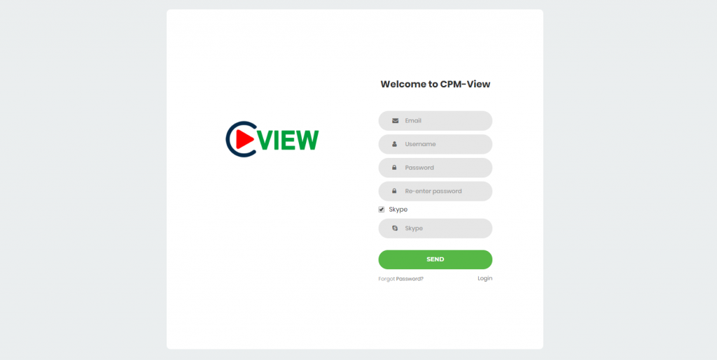 Form đăng ký dịch vụ tăng view youtube
