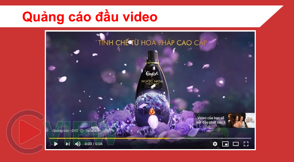 Quảng cáo youtube đầu video
