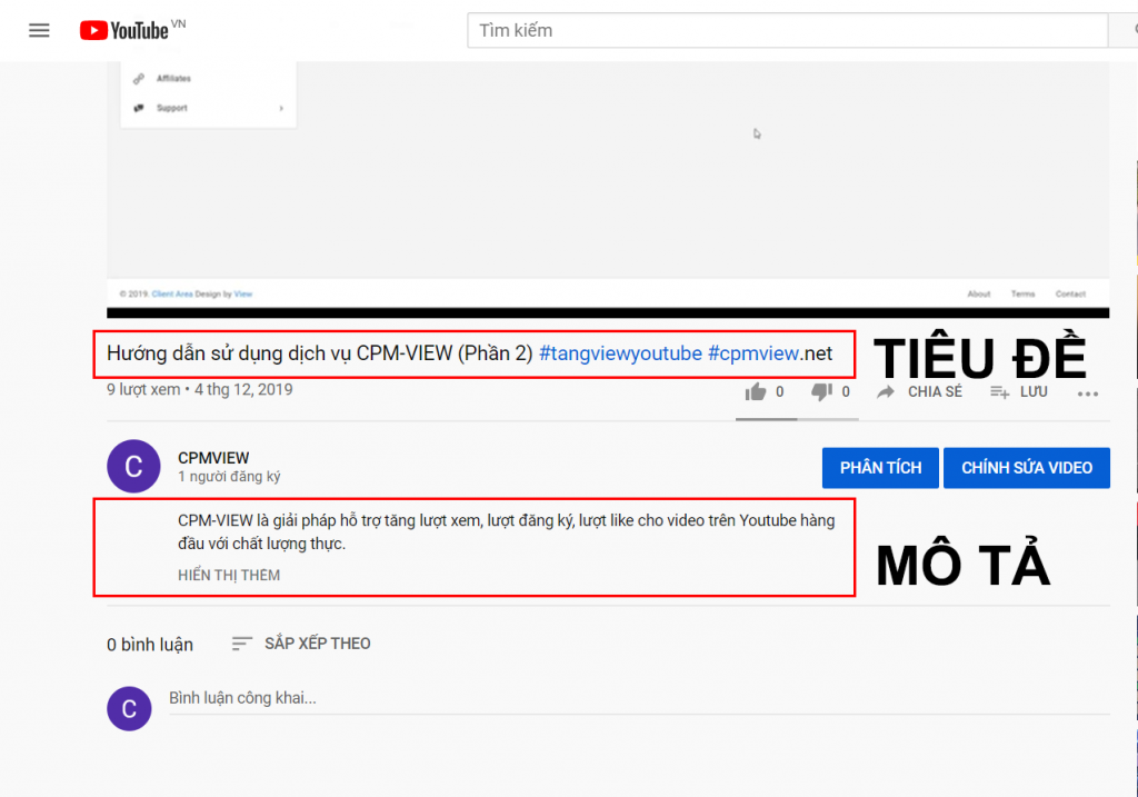 kỹ thuật seo youtube