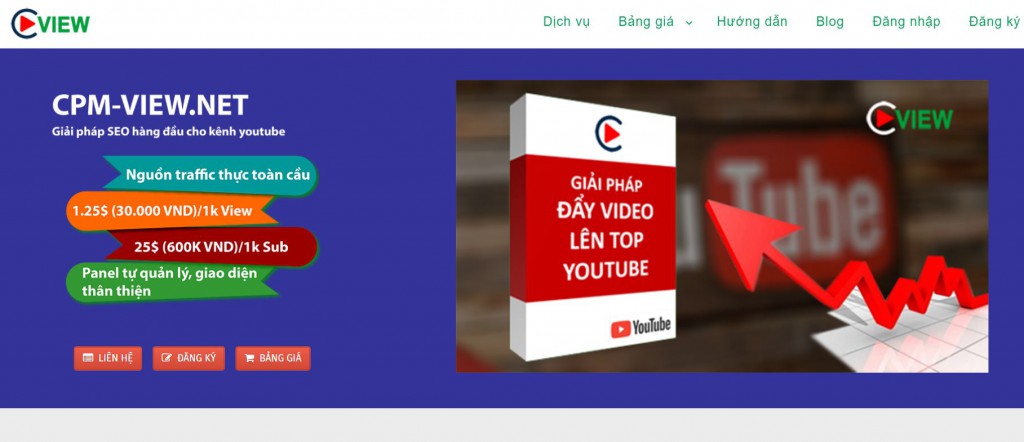 dịch vụ mua view youtube giá rẻ