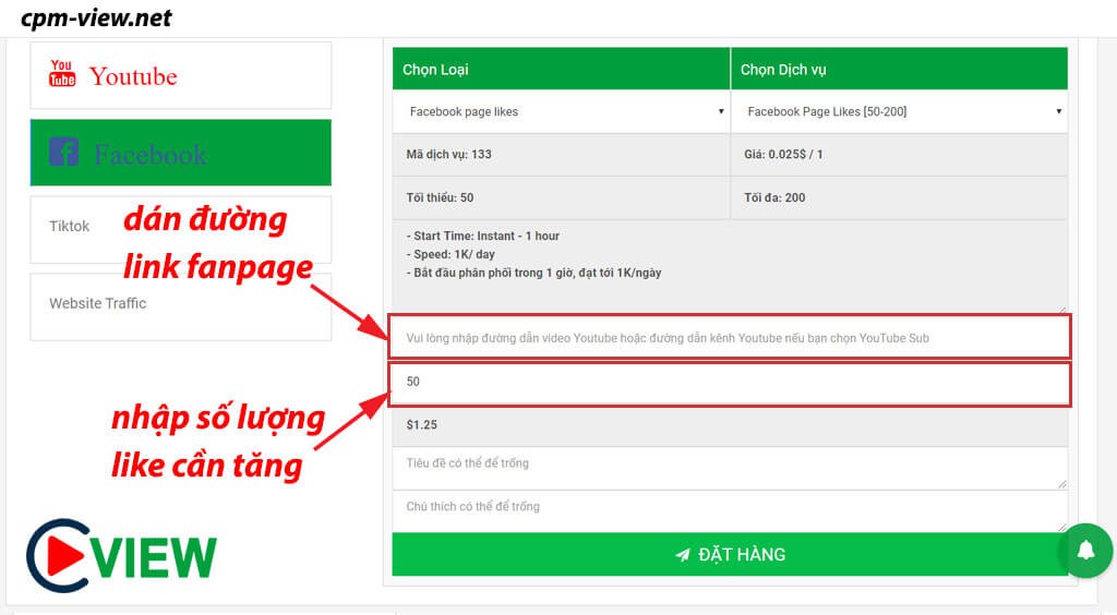 hướng dẫn mua like facebook giá rẻ