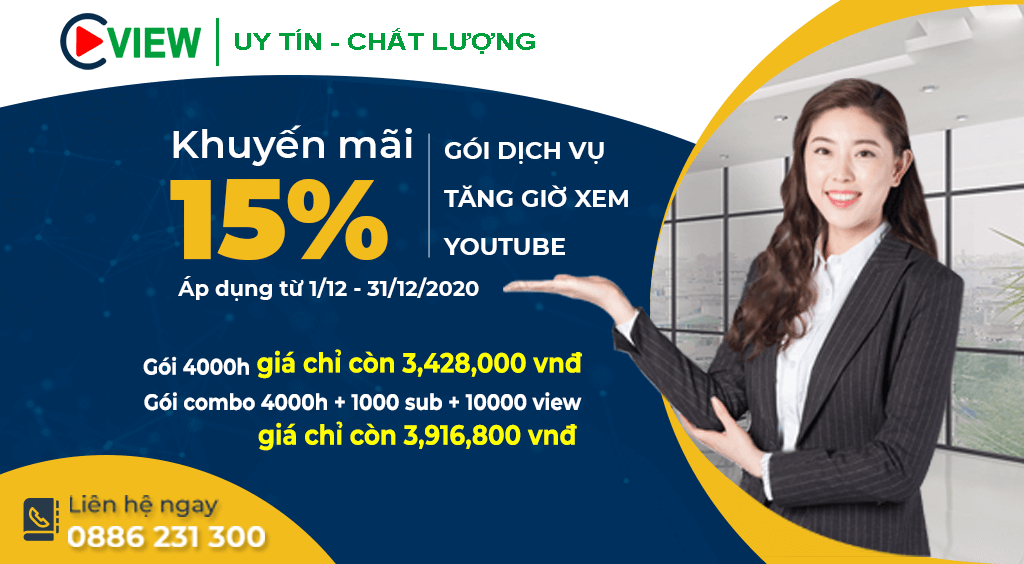 khuyen mai tang 4000 gio xem youtube