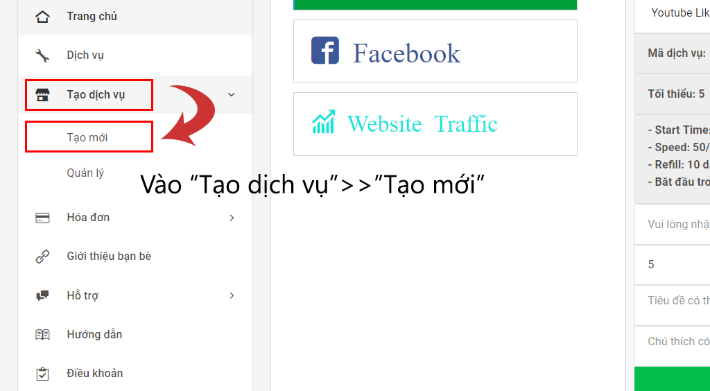 tăng lượt like video youtube
