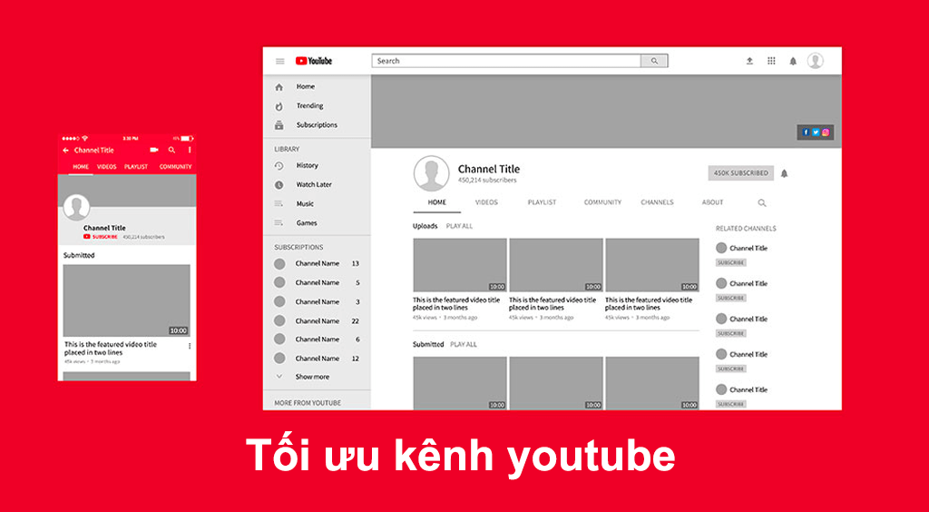 tối ưu ảnh cover kênh youtube